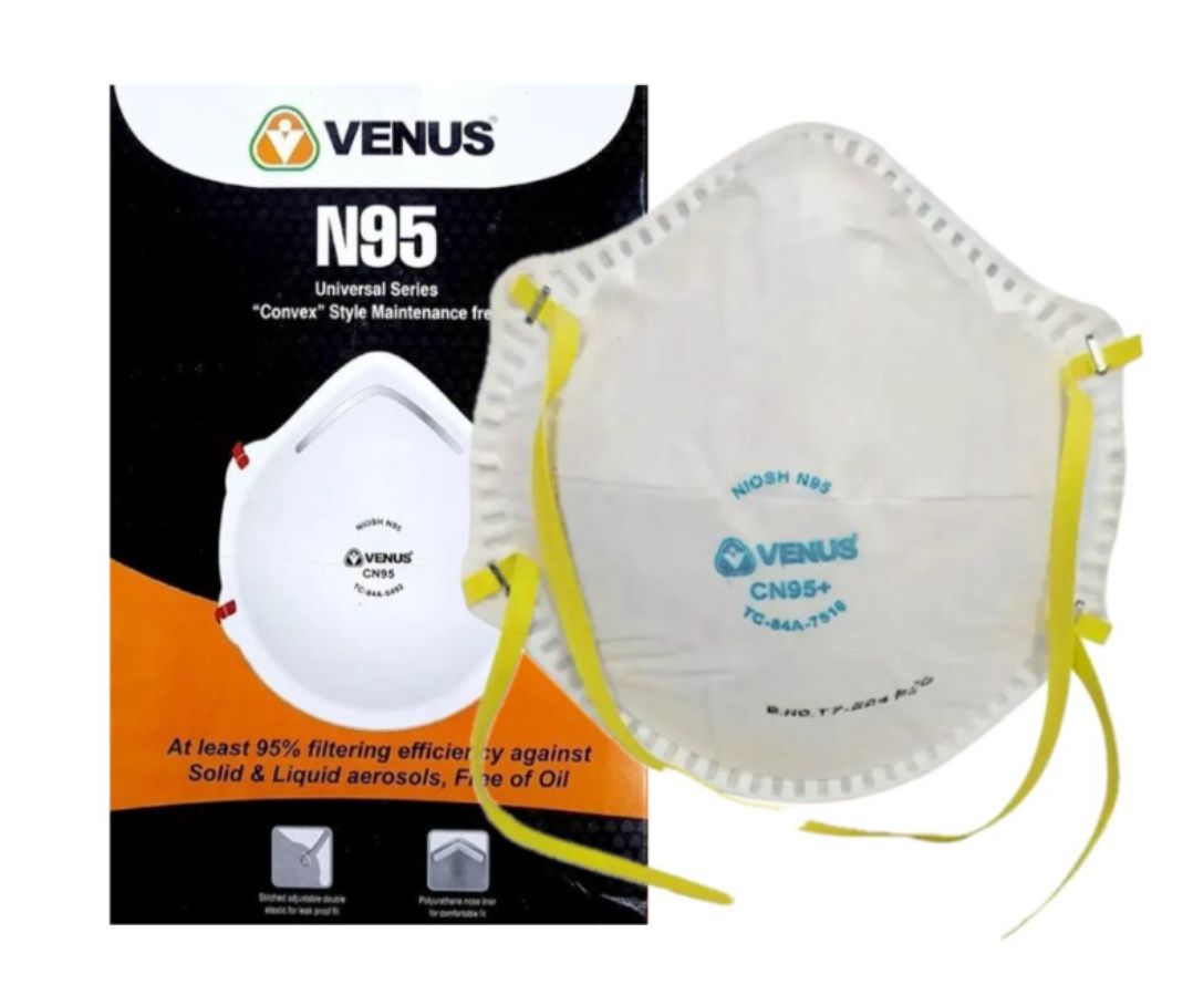 Respirador Descartable NIOSH N95 Ref.84A-7516 Venus - Equipo de protección personal | Arfeseg