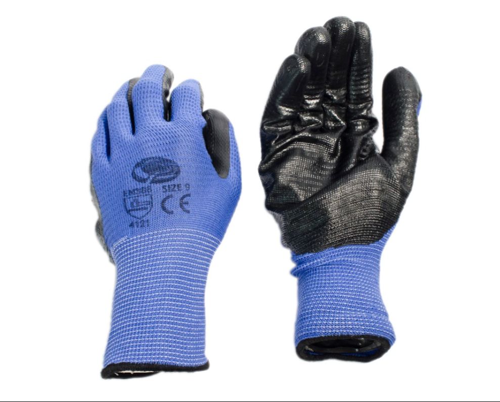 Guante Nylon Recubierto Nitrilo Zebra Ref 1420 MD - Equipo de protección personal | Arfeseg